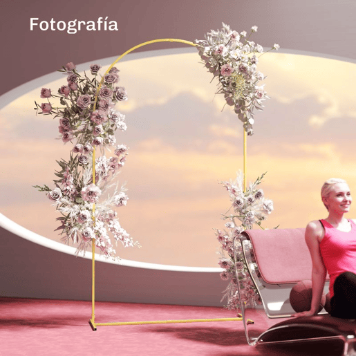 Outsunny Arco de Jardim de Metal para Rosas Arco de Casamento com Revestimento em Pó Resistente às Intempéries para Plantas Trepadoras para Decoração Patio 120x40x220 cm Dourado