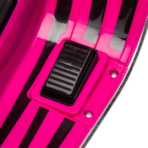 AIYAPLAY Moto Elétrica para Crianças de 3-6 Anos com Licença Vespa Motocicleta de Bateria 6V com USB MP3 Luz LED Rádio FM Moto para Crianças com Velocidade 3 kmh Carga 35 kg 107x47x73 cm Rosa