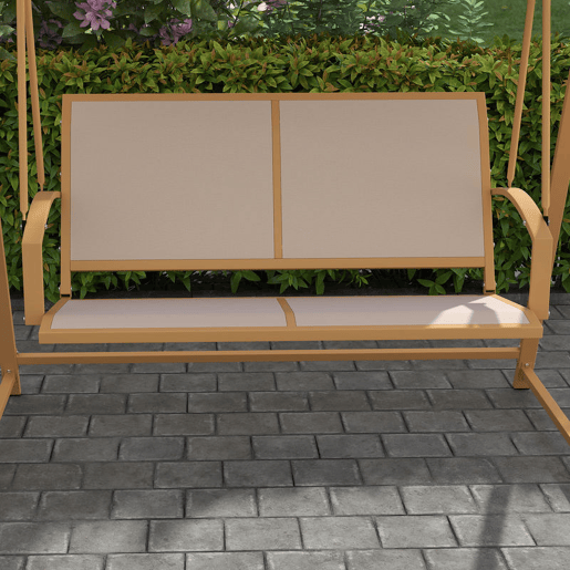 Outsunny Baloiço de Jardim de 2 Lugares Baloiço de Exterior com Toldo Ajustável 90° Proteção UV 30+ e Estrutura Triangular de Metal Carga 220 kg 160x112x162 cm Caqui Outsunny Baloiço de Jardim de 2 Lugares Baloiço de Exterior com Toldo Ajustável 90° Proteção UV 30+ e Estrutura Triangular de Metal Carga 220 kg 160x112x162 cm Caqui