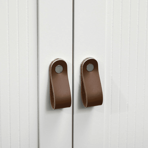 kleankin Móvel para Lavatório Pousar Móvel para Lavatório em Pé com 2 Portas 2 Puxadores e Prateleira Ajustável sem Lavatório 60x30x60 cm Branco