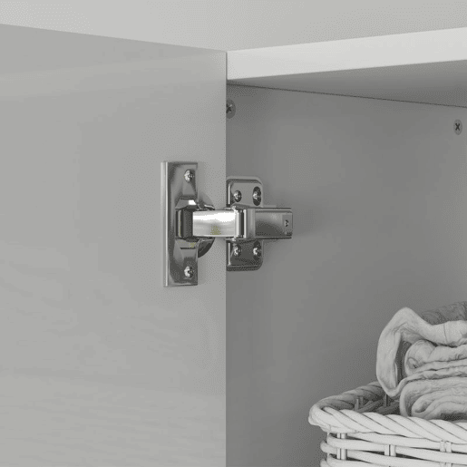 HOMCOM Coluna Casa de Banho de Parede Armário Alto Casa de Banho com Prateleiras Ajustáveis e 2 Portas Móvel Casa de Banho 40x30x160 cm Branco