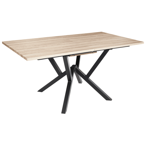 Mesa de jantar extensível ANSELL Castanho claro 160200 cm 90 cm