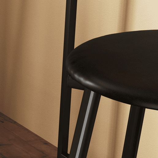 HOMCOM Conjunto de Mesa Alta de Bar com 2 Bancos Mesa Alta de Cozinha com Bancos Prateleiras Laterais Assento Acolchoado e Barra para Descanso dos Pés Cinza Escuro