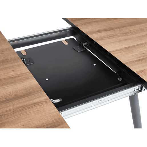 Mesa de jantar extensível SENIAC Castanho 110150 cm 112 cm