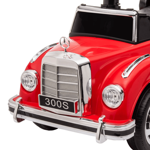 AIYAPLAY Carro Andador com Licença da Mercedes-Benz 300S Carro Andador para Crianças de 18-48 Meses com Armazenamento Volante Sistema Anti-Tombo Carga 25 kg 77,5x41,5x45 cm Vermelho