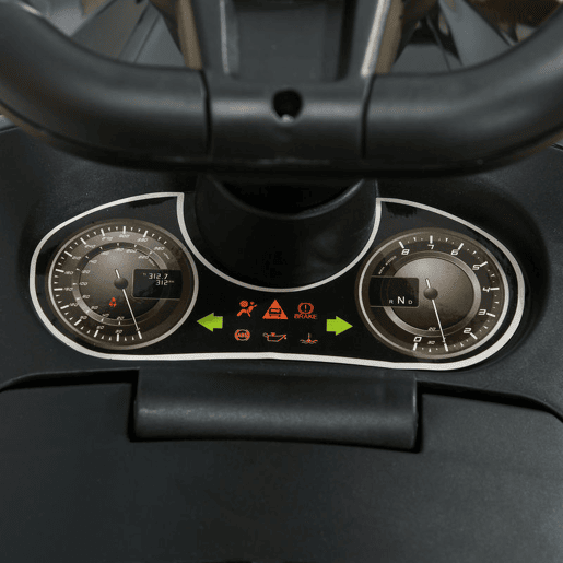 HOMCOM Carro Andador para Crianças de 18-36 Meses com Faróis Música Buzina Volante Compartimento de Armazenamento e Alça para Empurrar 63,5x28x36 cm Preto
