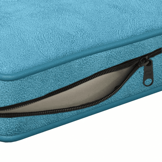 vidaXL Sofá para cães 72x45x30 cm pelúcia turquesa