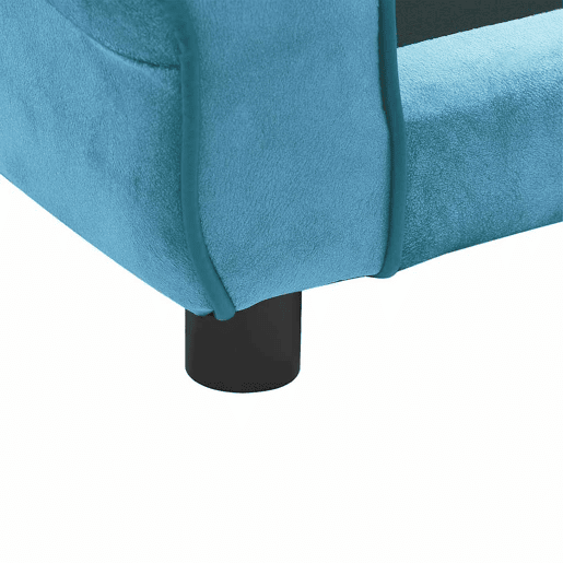 vidaXL Sofá para cães 72x45x30 cm pelúcia turquesa
