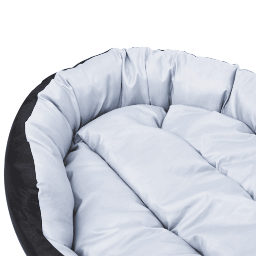 vidaXL Almofadão p cães reversível e lavável 85x70x20 cm cinzapreto vidaXL Almofadão p cães reversível e lavável 85x70x20 cm cinzapreto