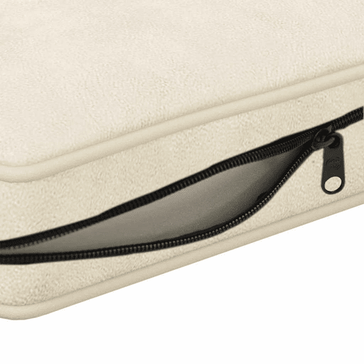 vidaXL Sofá para cães 72x45x30 cm pelúcia cor creme