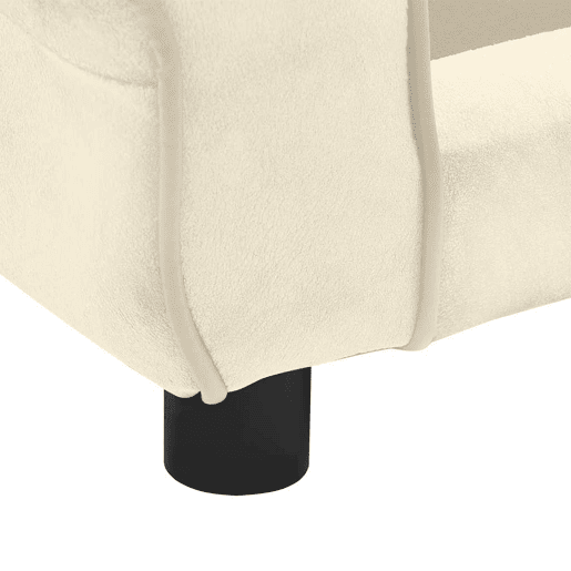 vidaXL Sofá para cães 72x45x30 cm pelúcia cor creme