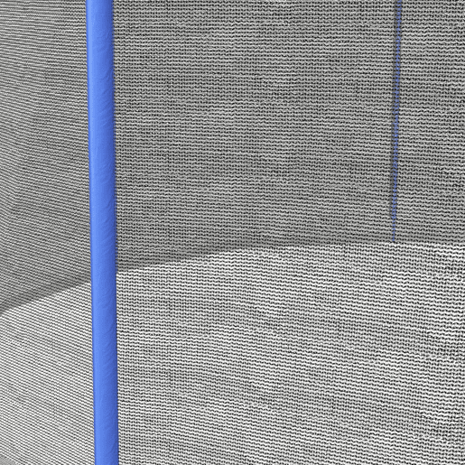 SPORTNOW Rede de Segurança para Trampolim Ø305 cm Rede de Substituição de Trampolins para Exterior e Porta com Fecho de Correr para 6 Postes Azul