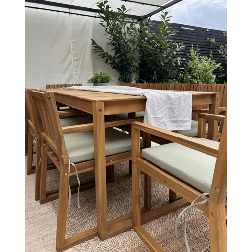 Almofada de cadeira para jardim SASSARI PREMIUM 46 x 46 cm Verde claro