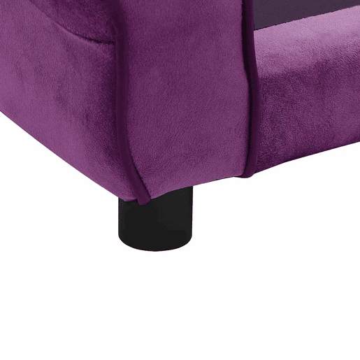 vidaXL Sofá para cães 72x45x30 cm pelúcia bordô vidaXL Sofá para cães 72x45x30 cm pelúcia bordô