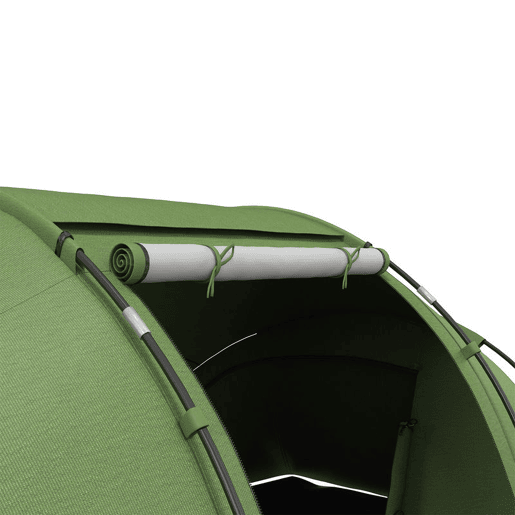Outsunny Tenda de Campismo Familiar para 4 Pessoas Tenda de Campismo Dobrável com Bolsa de Transporte Impermeável para Praia Parque 430x240x170 cm Verde