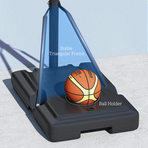 SPORTNOW Tabela de Basquetebol de Exterior com Altura Ajustável 235-305 cm Tabela de Basquetebol com Suporte Rodas Base Recarregável e Bolsa de Peso 90x60x305 cm Preto