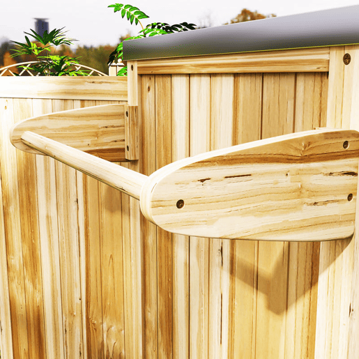 Outsunny Carrinho de Barbecue de Madeira Carrinho de Serviço com 4 Rodas Prateleiras Armário Bancada de Aço Inoxidável Toalheiro e Especieiro para Jardim Pátio 134,5x50x91,5 cm Madeira