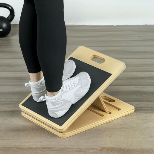 SPORTNOW Barra de Pilates Conjunto de Pilates com 6 Faixas Elásticas Tábua Inclinada Ajustável para Treino de Corpo Inteiro em Casa 90x33x3 cm Cinza