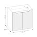 Conjunto mueble lavabo doble 4 puertas y columna Riva 140 Conjunto mueble lavabo doble 4 puertas y columna Riva 140 Blanco