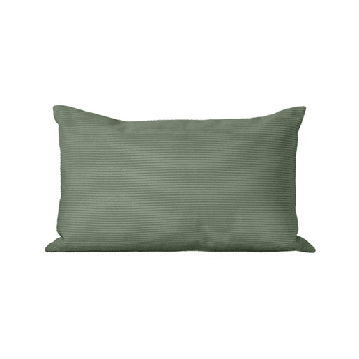 Almofada retangular de veludo verde 50x30 cm - DUNE