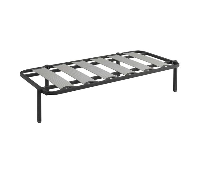 Somier cama canguro medida 90x190 cm parte superior con balda ancha tubo 40x30 mm