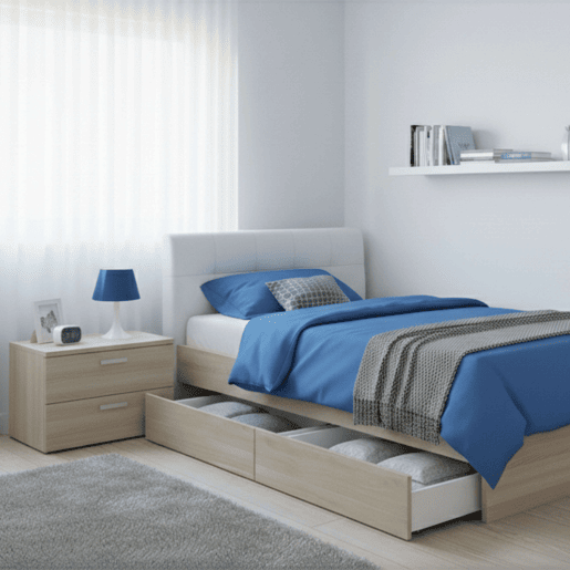 Conjunto de 2 gavetas para cama juvenil Eik na cor carvalho japonês 199x22x51 cm Conjunto de 2 gavetas para cama juvenil Eik na cor carvalho japonês 199x22x51 cm