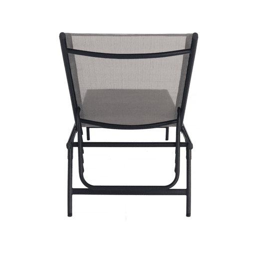Conjunto de 2 espreguiçadeiras metálicas Sublima - 180 x 54 x 104 cm - Taupe