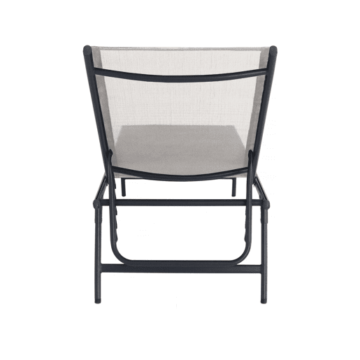 Conjunto de 2 espreguiçadeiras metálicas Sublima - 180 x 54 x 104 cm - Bege