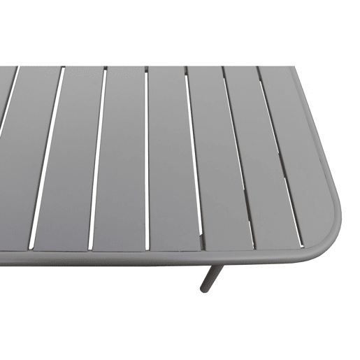 Conjunto de jantar de jardim em metal Bilbau - 8 lugares - Taupe
