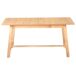 Beliani Mesa de comedor extensible BARNES Beliani Mesa de comedor extensible BARNES Marrón Claro