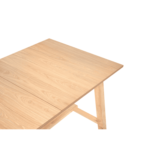 Mesa de jantar extensível BARNES Freixo claro 160200 cm 90 cm