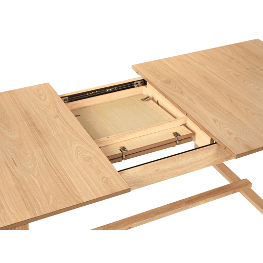 Mesa de jantar extensível BARNES Freixo claro 160200 cm 90 cm