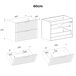 Conjunto mueble lavabo individual cesto de ropa y columna Adriel 100 Conjunto mueble lavabo individual cesto de ropa y columna Adriel 100 Beige