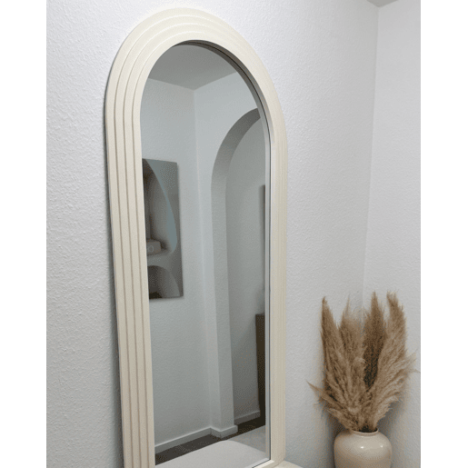 Espelho DIJON 80 cm 170 cm Madeira Branco creme