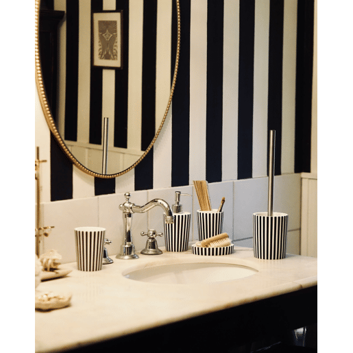 Conjunto de 5 acessórios para a casa de banho LIRCAY PretoBranco