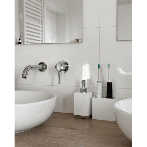 Conjunto de 5 acessórios para a casa de banho TAPICHE Branco