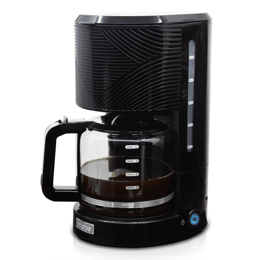 Briebe SKT1188BLK Elegance Set Máquina de Café Filtro 10 Chávenas + Espumador de Leite Elétrico 4 em 1, 1000, Preto
