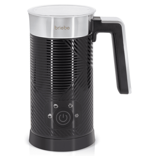 Briebe SKT1188BLK Elegance Set Máquina de Café Filtro 10 Chávenas + Espumador de Leite Elétrico 4 em 1, 1000, Preto