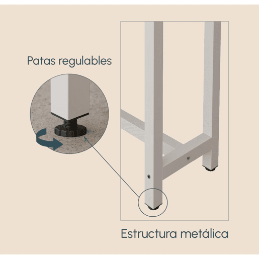 Mesa alta Cozinha Sala de jantar BrancoSonoma 140x100x40 Ani Muebles Bonitos Mesa alta Cozinha Sala de jantar BrancoSonoma 140x100x40 Ani Muebles Bonitos