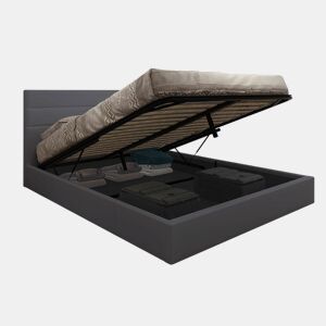 Cama de Casal Starlight, Estrado Elevatório (Cinza)(190×140 cm)