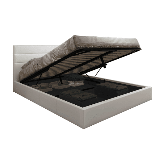 Cama de Casal Starlight, Estrado Elevatório (Branco)(200×160 cm) Cama de Casal Starlight, Estrado Elevatório (Branco)(200×160 cm)