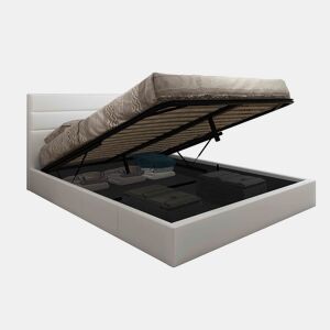 Cama de Casal Starlight, Estrado Elevatório (Branco)(200×160 cm)