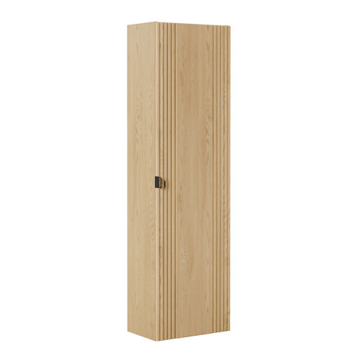 Conjunto móvel lavatório simples 120 cm e coluna Mila Madeira