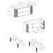 Conjunto mueble bajo lavabo y columna Mila Conjunto mueble bajo lavabo y columna Mila Madera