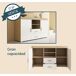 Aparador Salón comedor 2 puertas 2 cajones Roque 140 Aparador Salón comedor 2 puertas 2 cajones Roque 140 Blanco/ Madera