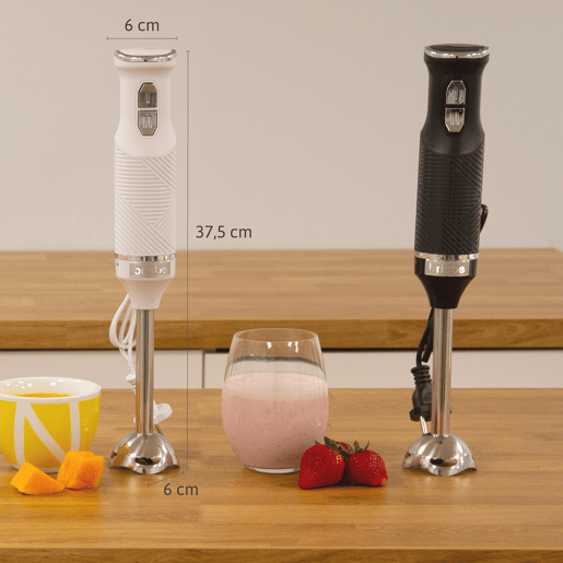 Briebe HB1173WHT Elegance Varinha, Misturador Stand Destacável, Lâminas Aço Inoxidável, 600, Branco