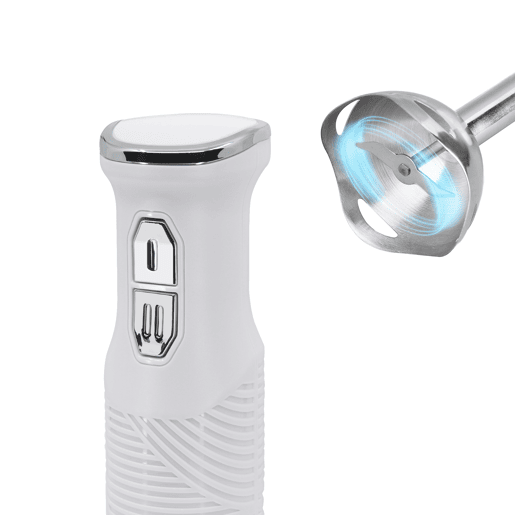 Briebe HB1173WHT Elegance Varinha, Misturador Stand Destacável, Lâminas Aço Inoxidável, 600, Branco