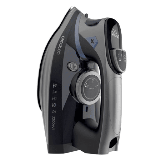 Cecotec Ferro de engomar horizontal com 3200 W, jato de vapor de 270 gmin, base anodizada e ecrã LCD. Cecotec Ferro de engomar horizontal com 3200 W, jato de vapor de 270 gmin, base anodizada e ecrã LCD.