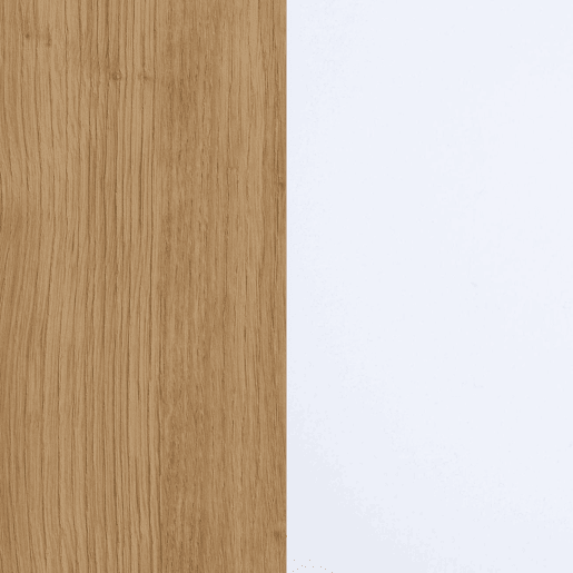 Aparador Kavos Roble Nude - Blanco 203 x 75 x 34,6 cm