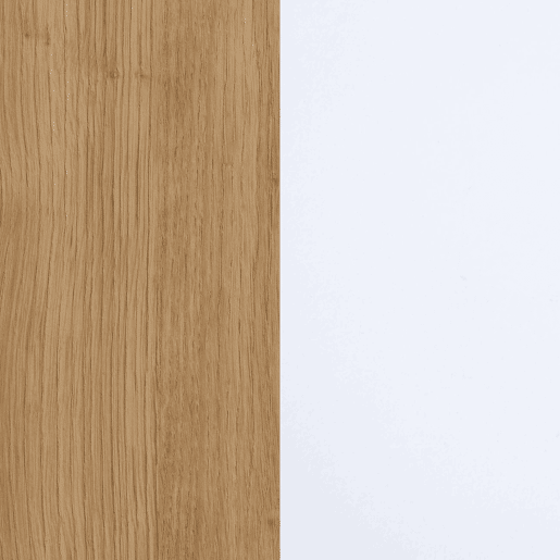 Aparador Kavos Lareira Roble Nude - Blanco 203 x 75 x 34,6 cm
